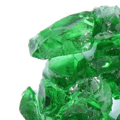 Green Round Reflective Fire Pit Glass HomeRoots