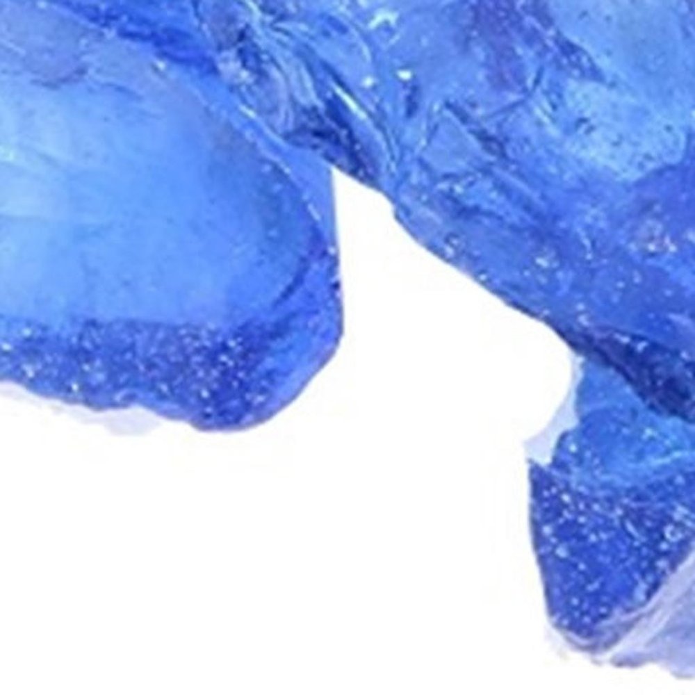 Blue Round Reflective Fire Pit Glass HomeRoots