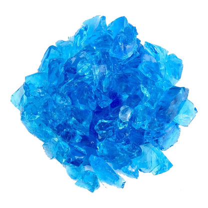 Turquoise Round Reflective Fire Pit Glass HomeRoots
