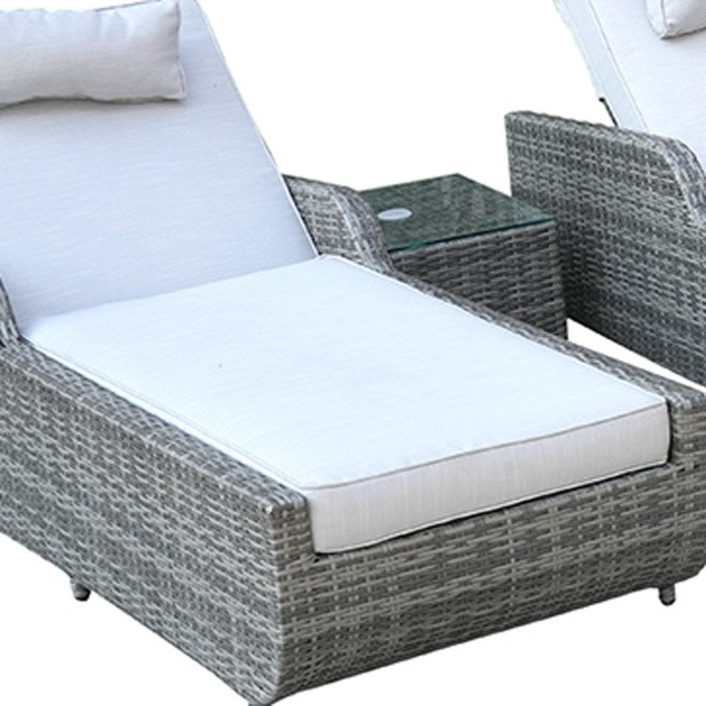 Twelve Piece Gray Wicker Multiple Chairs Seating Group With Fire Pit And Table — view 5