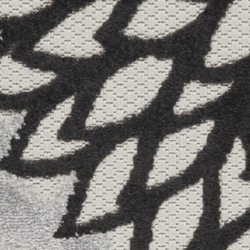 3' X 4' Black And White Indoor Outdoor Area Rug HomeRoots