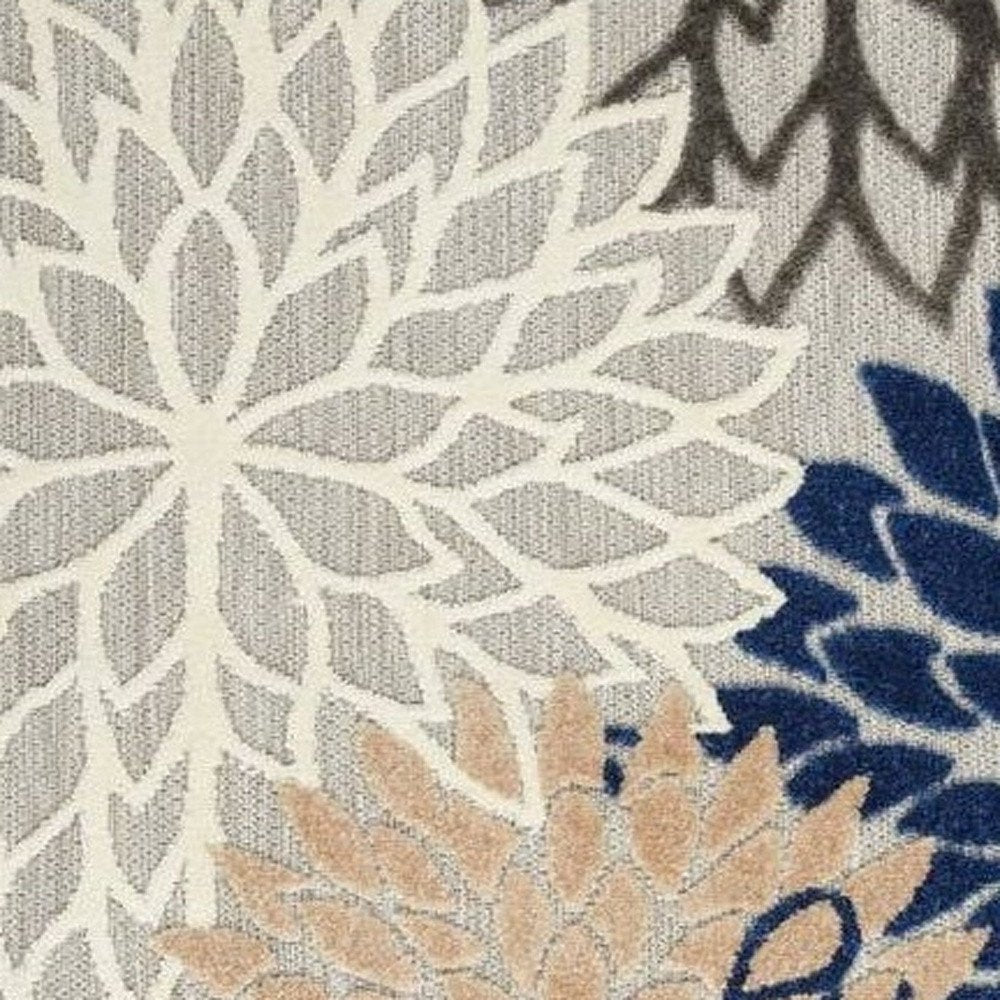 3' X 5' Blue Indoor Outdoor Area Rug HomeRoots