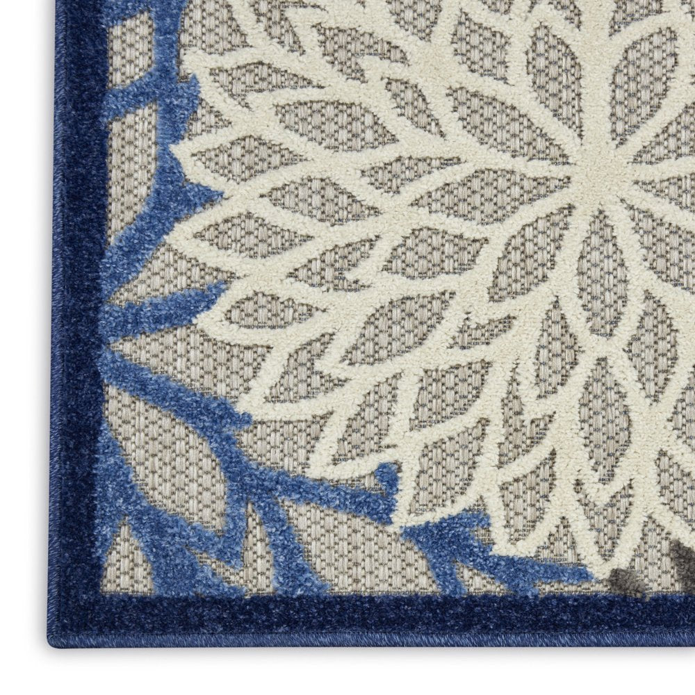 3' X 5' Blue Indoor Outdoor Area Rug — view 6