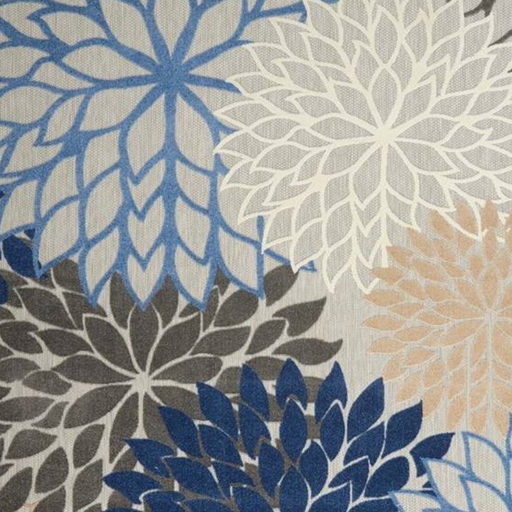 9' X 12' Blue Indoor Outdoor Area Rug — view 2