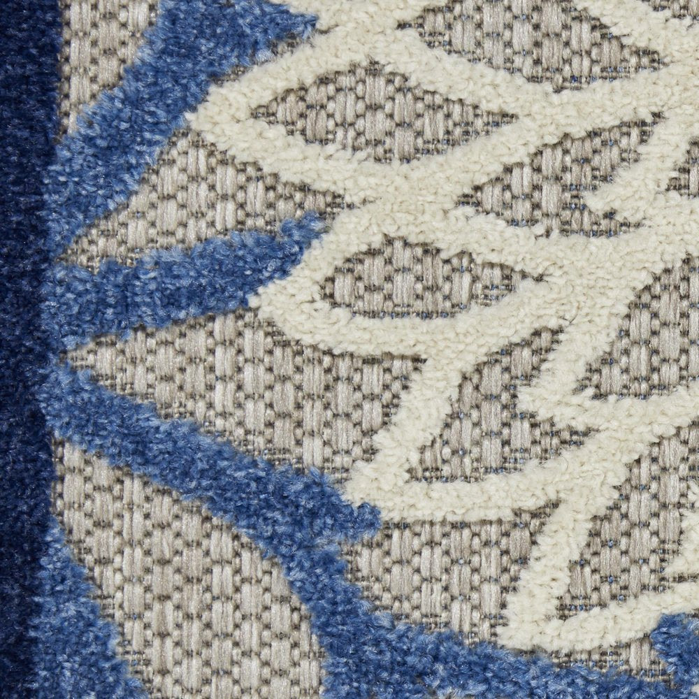 10' X 13' Blue Indoor Outdoor Area Rug HomeRoots