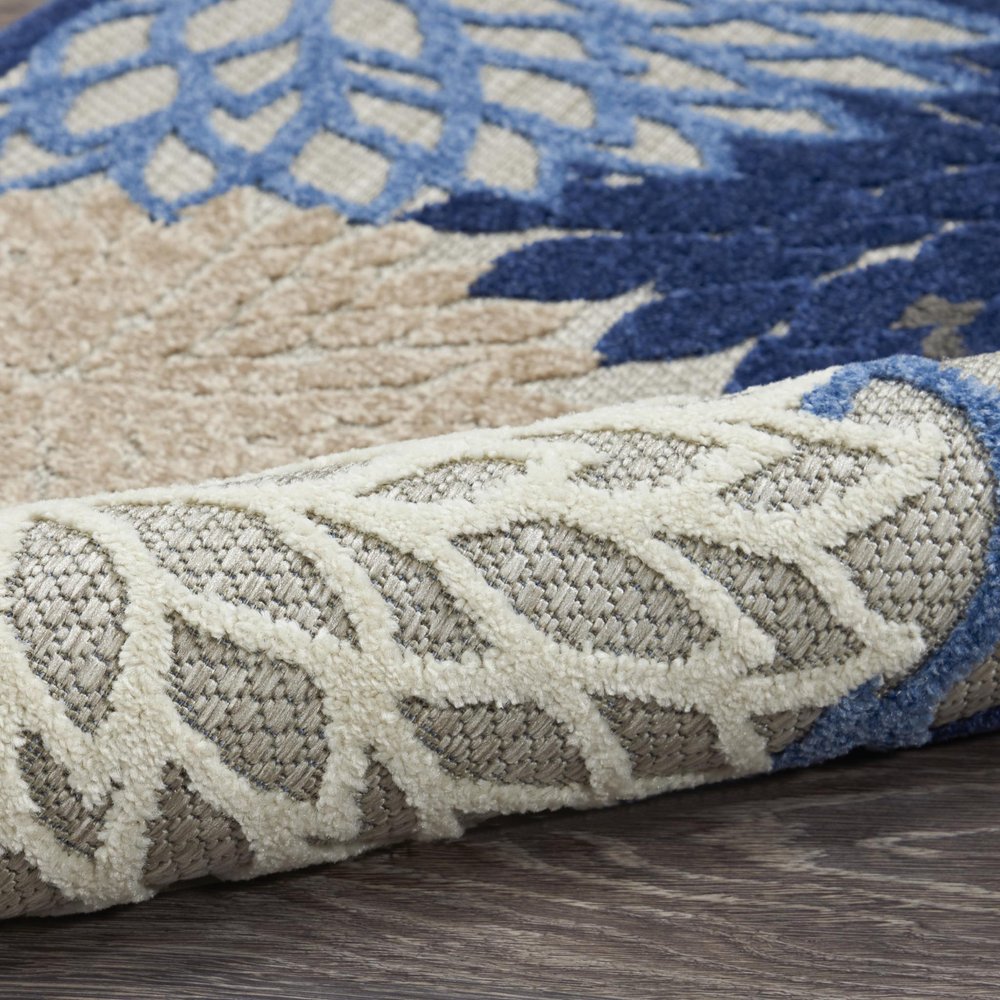 10' X 13' Blue Indoor Outdoor Area Rug — view 5
