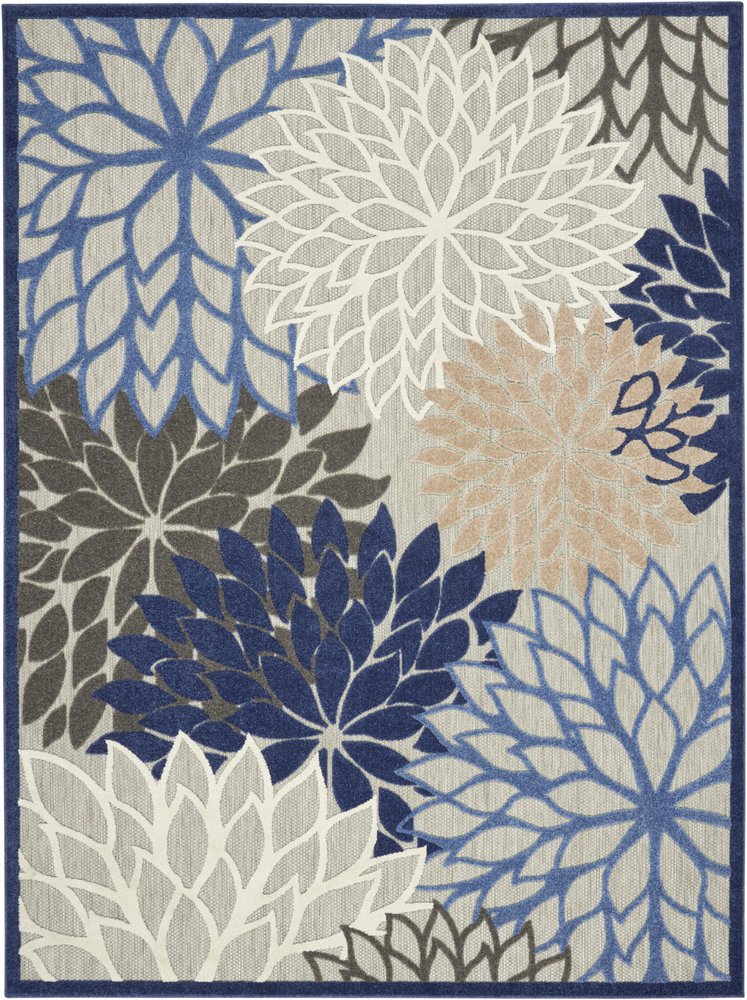 10' X 13' Blue Indoor Outdoor Area Rug HomeRoots