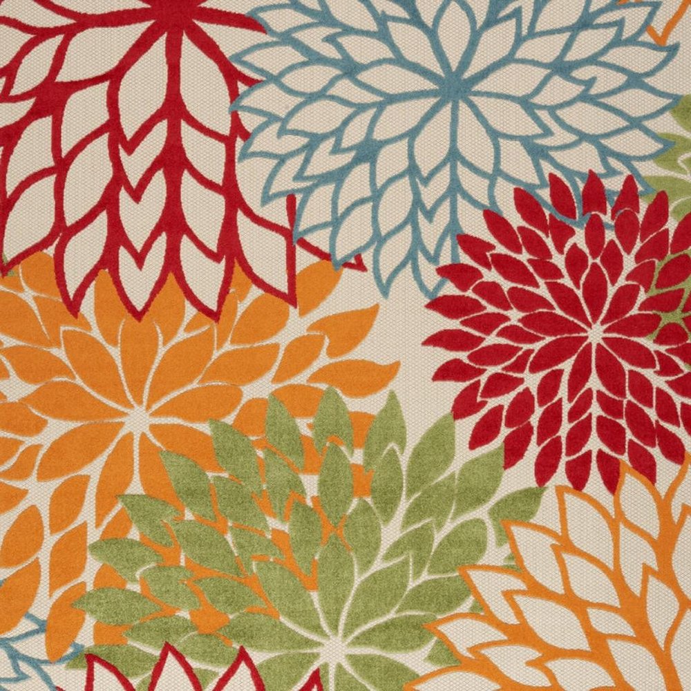 9' X 12' Green And Ivory Indoor Outdoor Area Rug — view 12