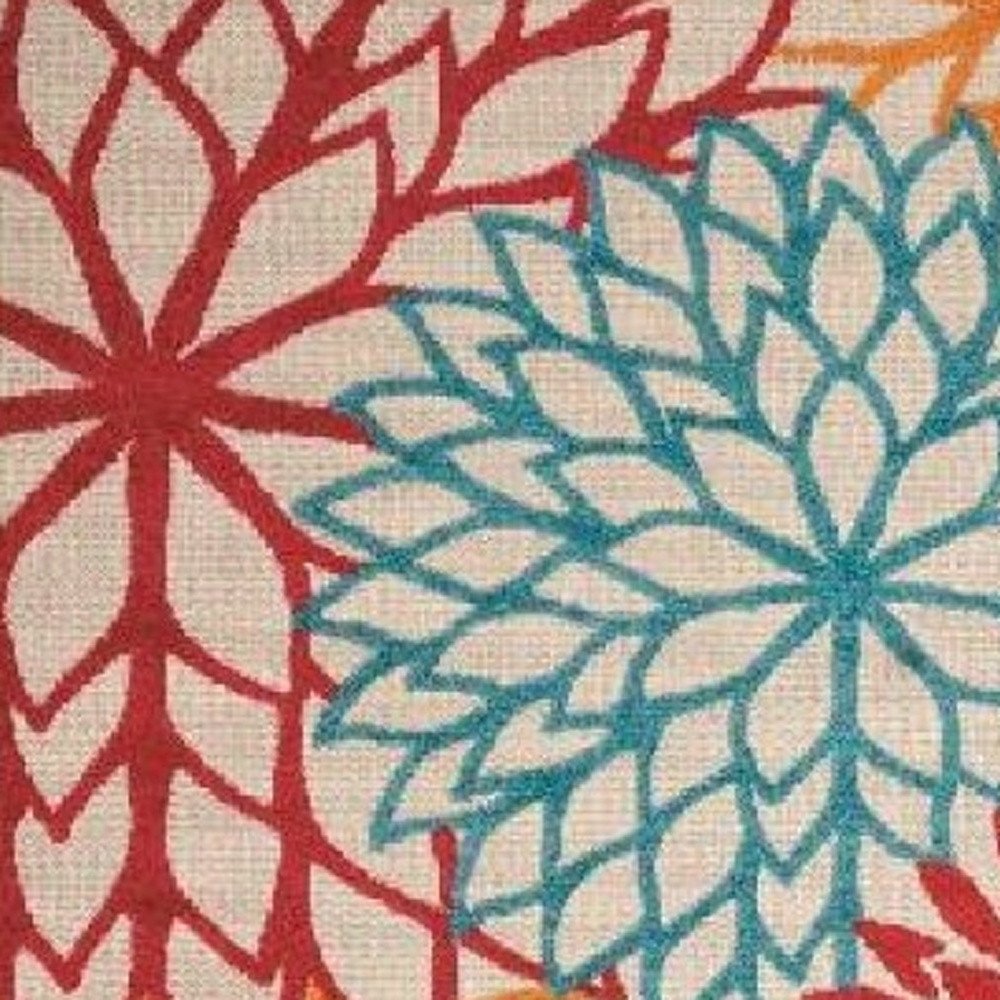 10' X 13' Green And Ivory Indoor Outdoor Area Rug HomeRoots