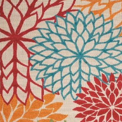 10' X 13' Green And Ivory Indoor Outdoor Area Rug HomeRoots