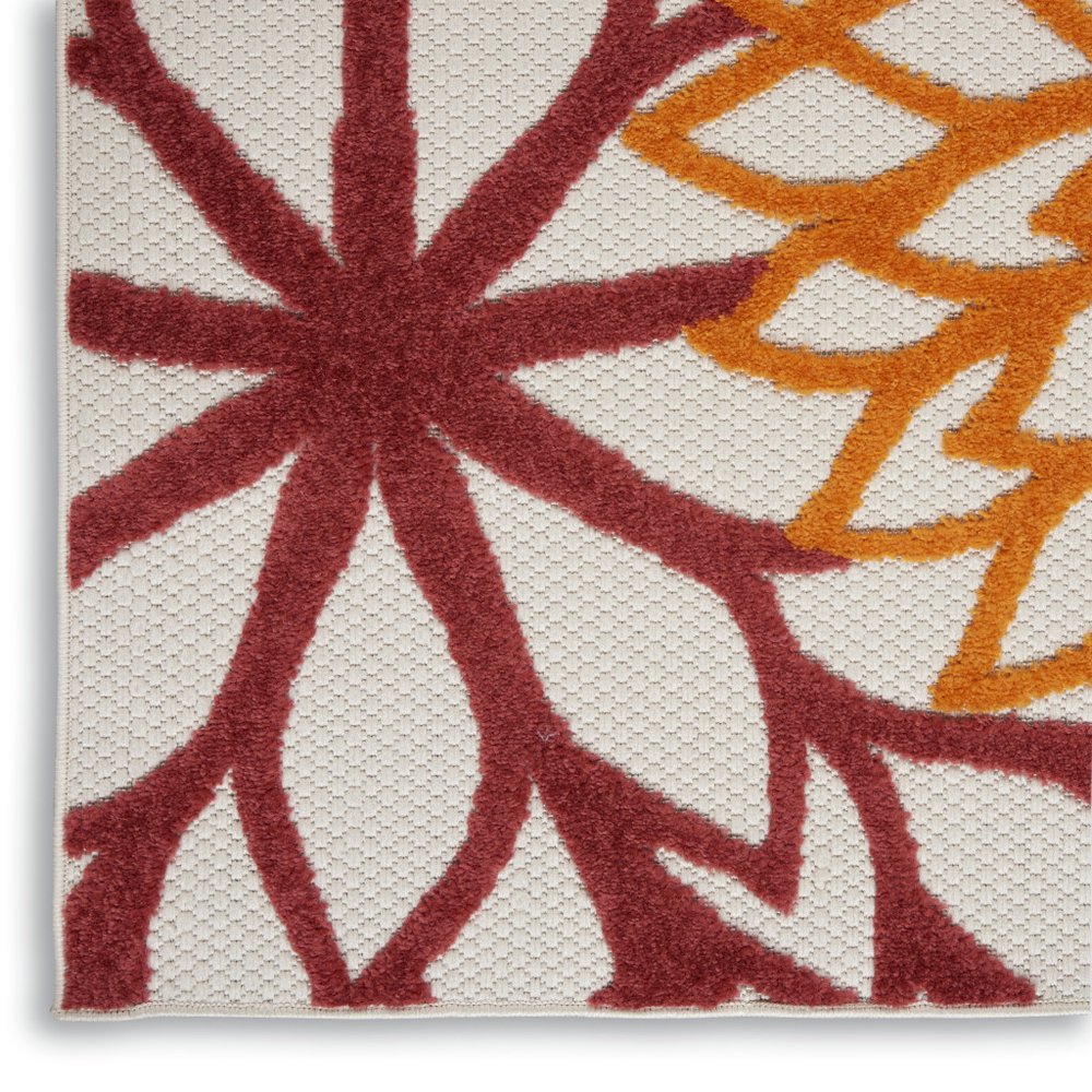 12' Red Indoor Outdoor Runner Rug HomeRoots