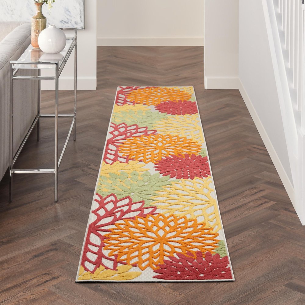 12' Red Indoor Outdoor Runner Rug HomeRoots