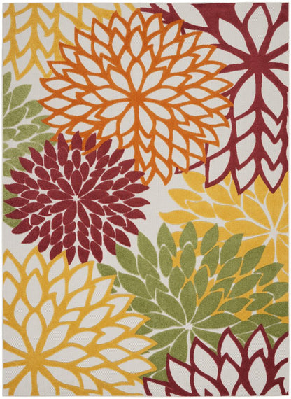 9' X 12' Red And Ivory Indoor Outdoor Area Rug HomeRoots