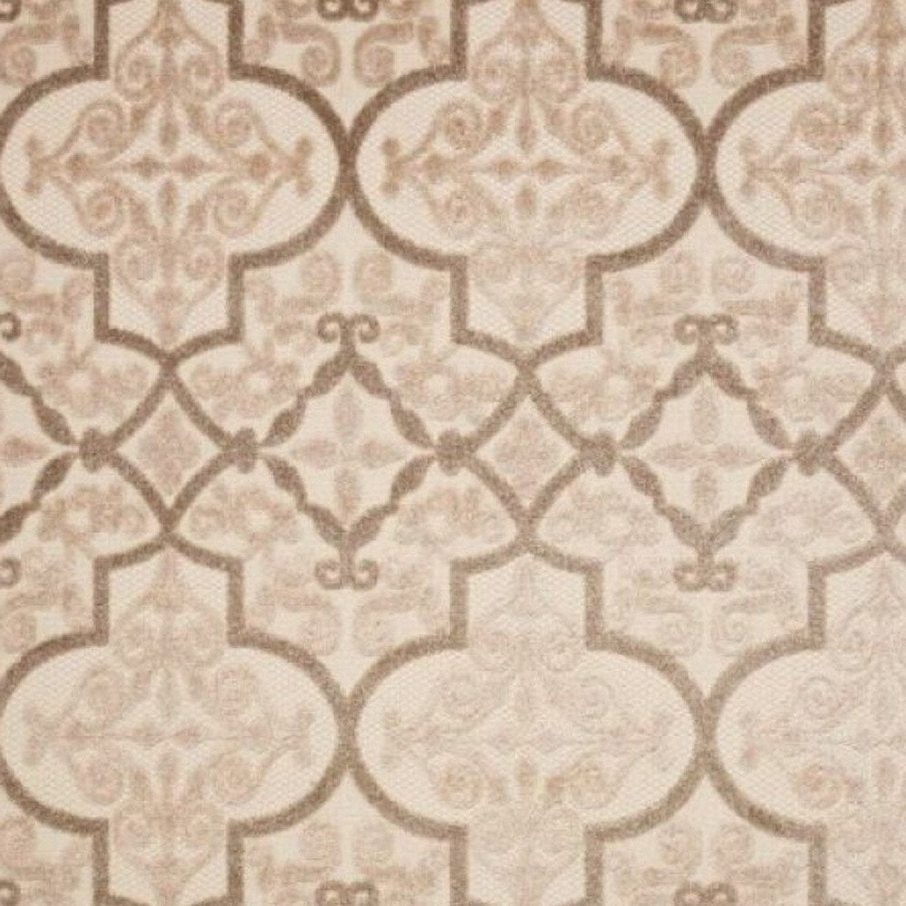 10' X 13' Cream Indoor Outdoor Area Rug — view 2