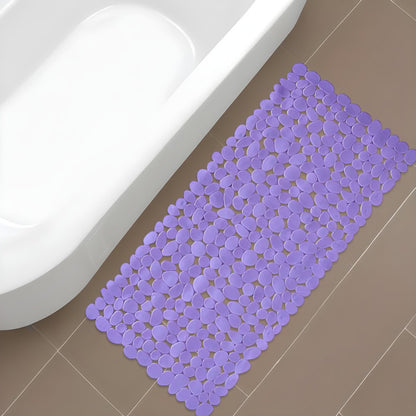 35" Purple Spa Pebbles Non Slip Bathtub Mat HomeRoots