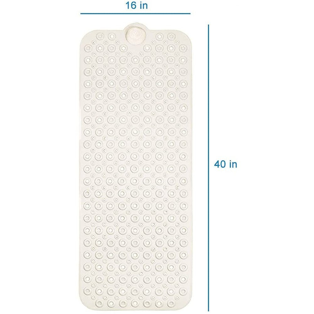 40" Beige Latex Bubbles Non Slip Shower Mat HomeRoots