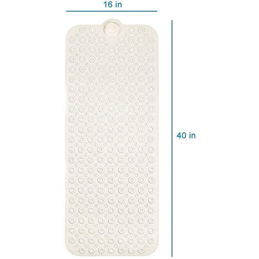 40" Beige Latex Bubbles Non Slip Shower Mat HomeRoots
