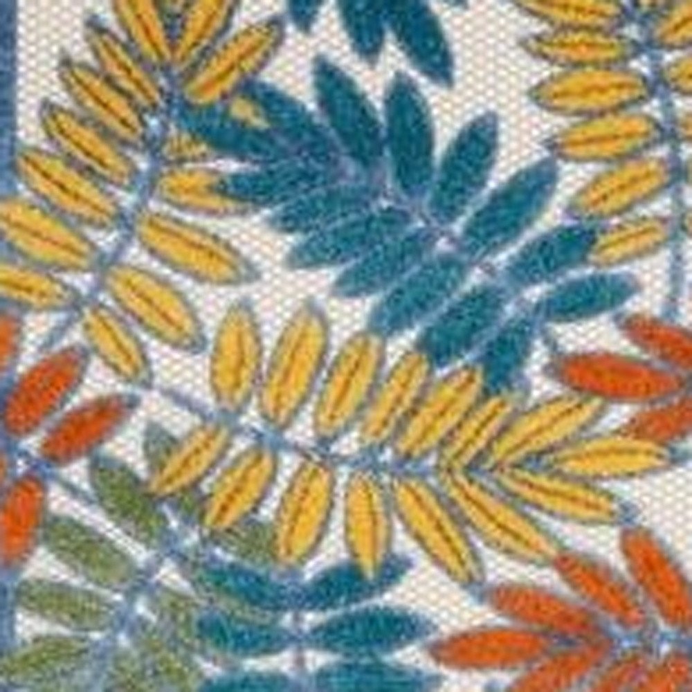 10' Ivory Indoor Outdoor Runner Rug — view 2
