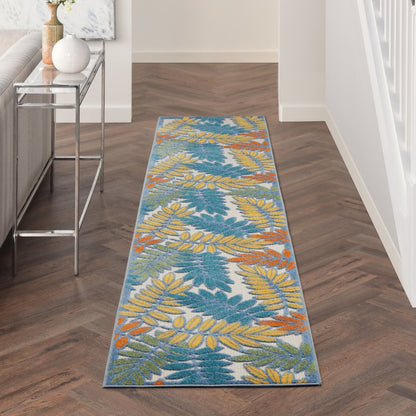10' Ivory Indoor Outdoor Runner Rug HomeRoots