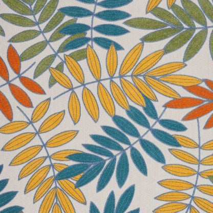 8' X 11' Ivory And Blue Indoor Outdoor Area Rug HomeRoots