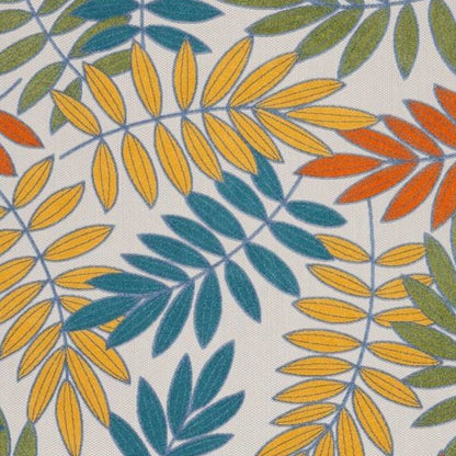 10' X 13' Ivory And Blue Indoor Outdoor Area Rug HomeRoots
