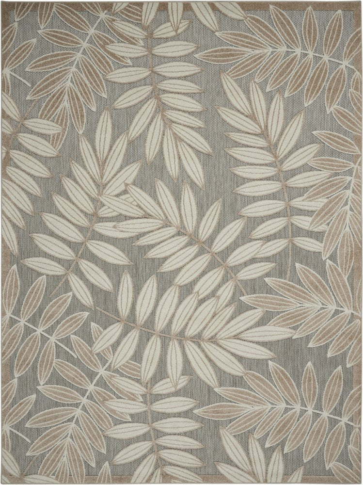 10' X 13' Gray And Ivory Indoor Outdoor Area Rug — view 7