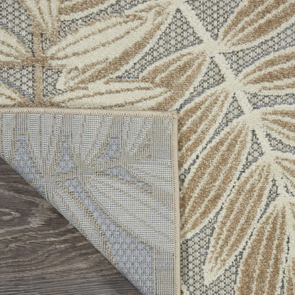 10' X 13' Gray And Ivory Indoor Outdoor Area Rug HomeRoots