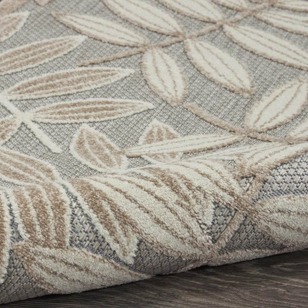 10' X 13' Gray And Ivory Indoor Outdoor Area Rug — view 4