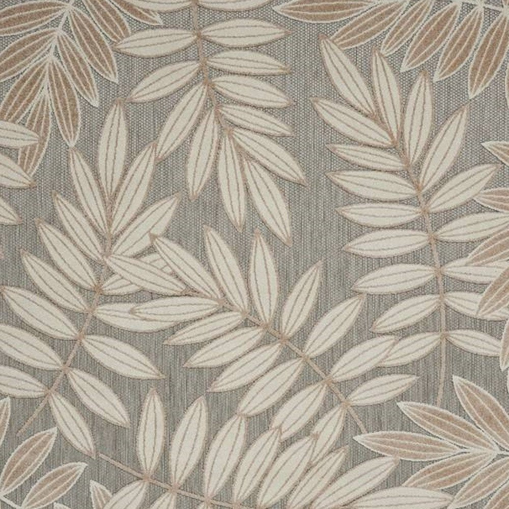 10' X 13' Gray And Ivory Indoor Outdoor Area Rug — view 2
