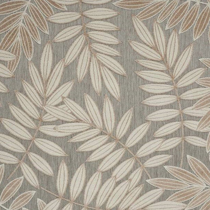 10' X 13' Gray And Ivory Indoor Outdoor Area Rug