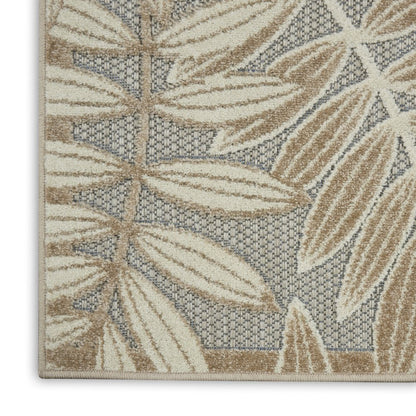 10' X 13' Gray And Ivory Indoor Outdoor Area Rug HomeRoots