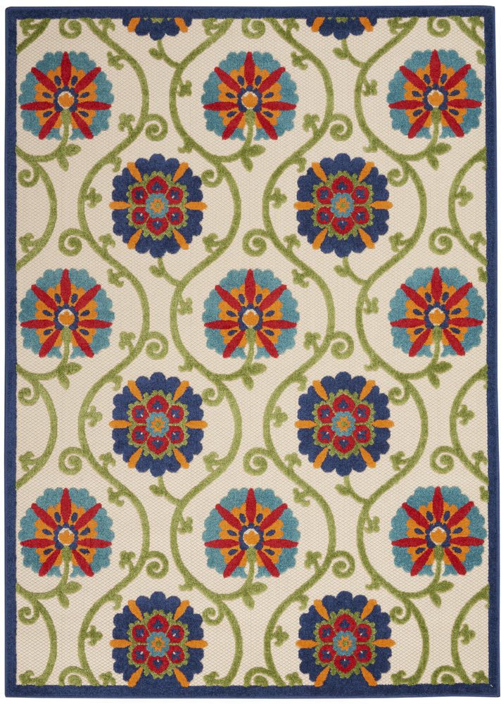 10' X 13' Blue Indoor Outdoor Area Rug — view 6