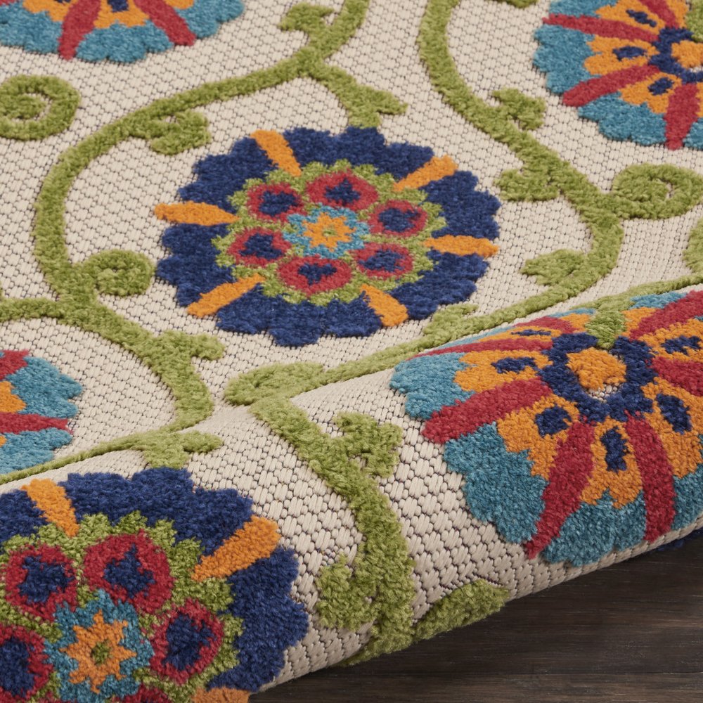 10' X 13' Blue Indoor Outdoor Area Rug HomeRoots