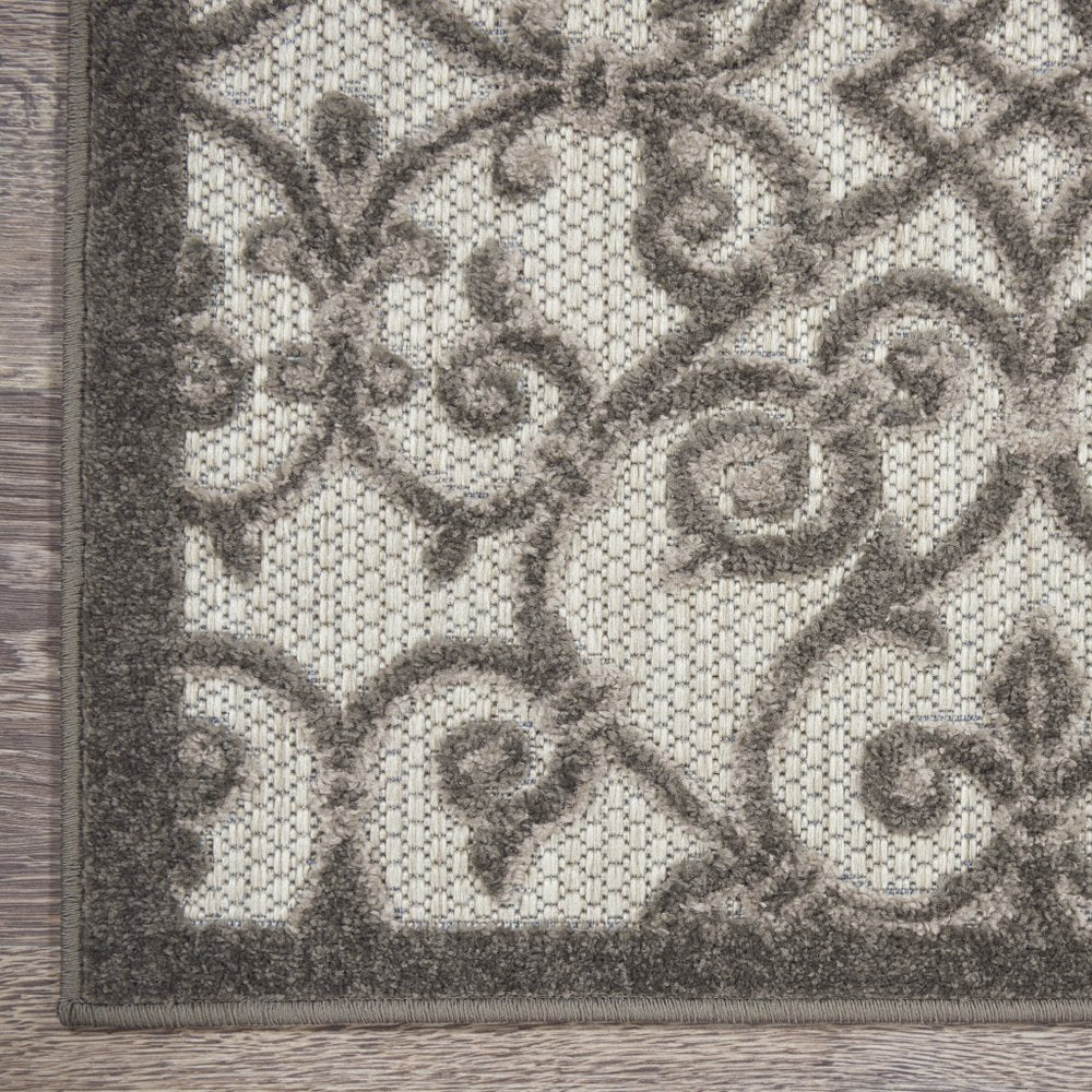 10' X 13' Gray Indoor Outdoor Area Rug HomeRoots