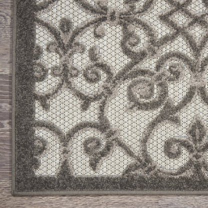 10' X 13' Gray Indoor Outdoor Area Rug HomeRoots