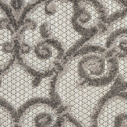 10' X 13' Gray Indoor Outdoor Area Rug HomeRoots