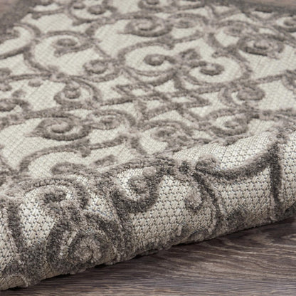10' X 13' Gray Indoor Outdoor Area Rug HomeRoots
