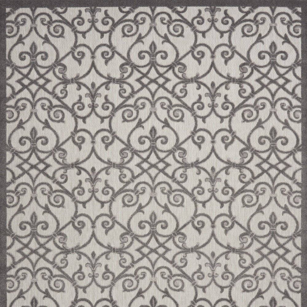 10' X 13' Gray Indoor Outdoor Area Rug HomeRoots