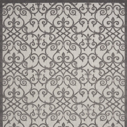 10' X 13' Gray Indoor Outdoor Area Rug HomeRoots