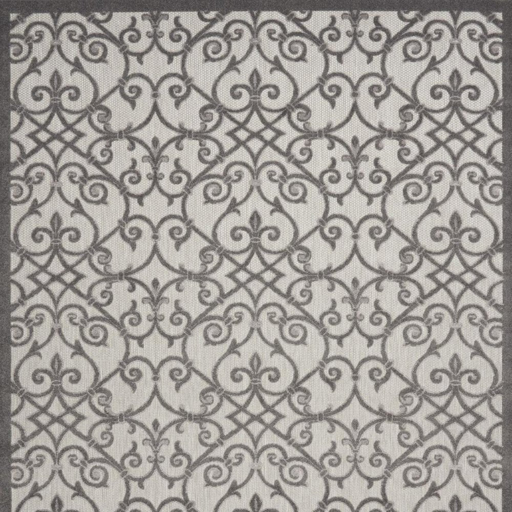 10' X 13' Gray Indoor Outdoor Area Rug HomeRoots