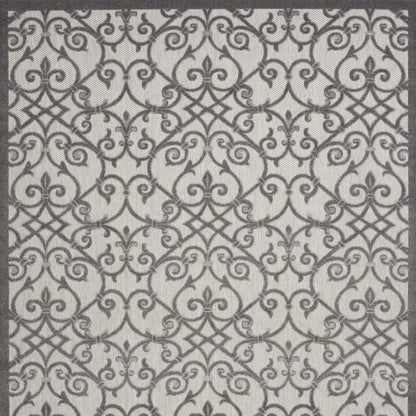 10' X 13' Gray Indoor Outdoor Area Rug HomeRoots