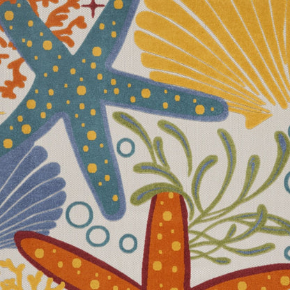 10' X 13' Blue And Yellow Indoor Outdoor Area Rug HomeRoots