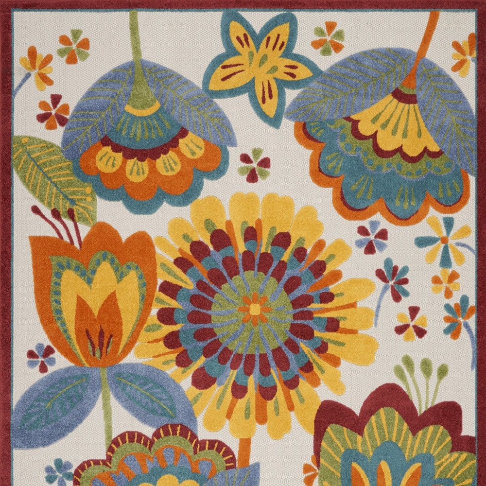 12' X 15' Blue And Yellow Indoor Outdoor Area Rug HomeRoots