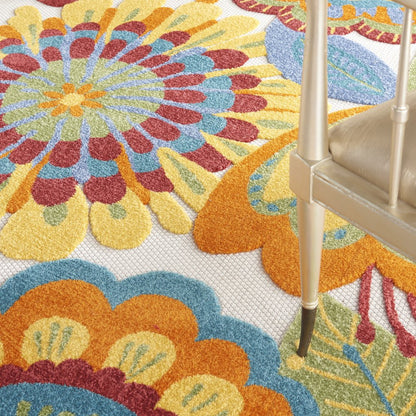12' X 15' Blue And Yellow Indoor Outdoor Area Rug HomeRoots