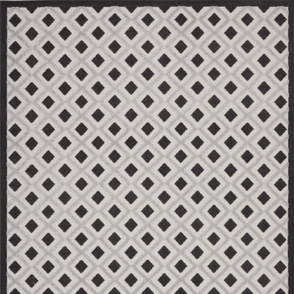 9' X 12' Black And White Indoor Outdoor Area Rug HomeRoots
