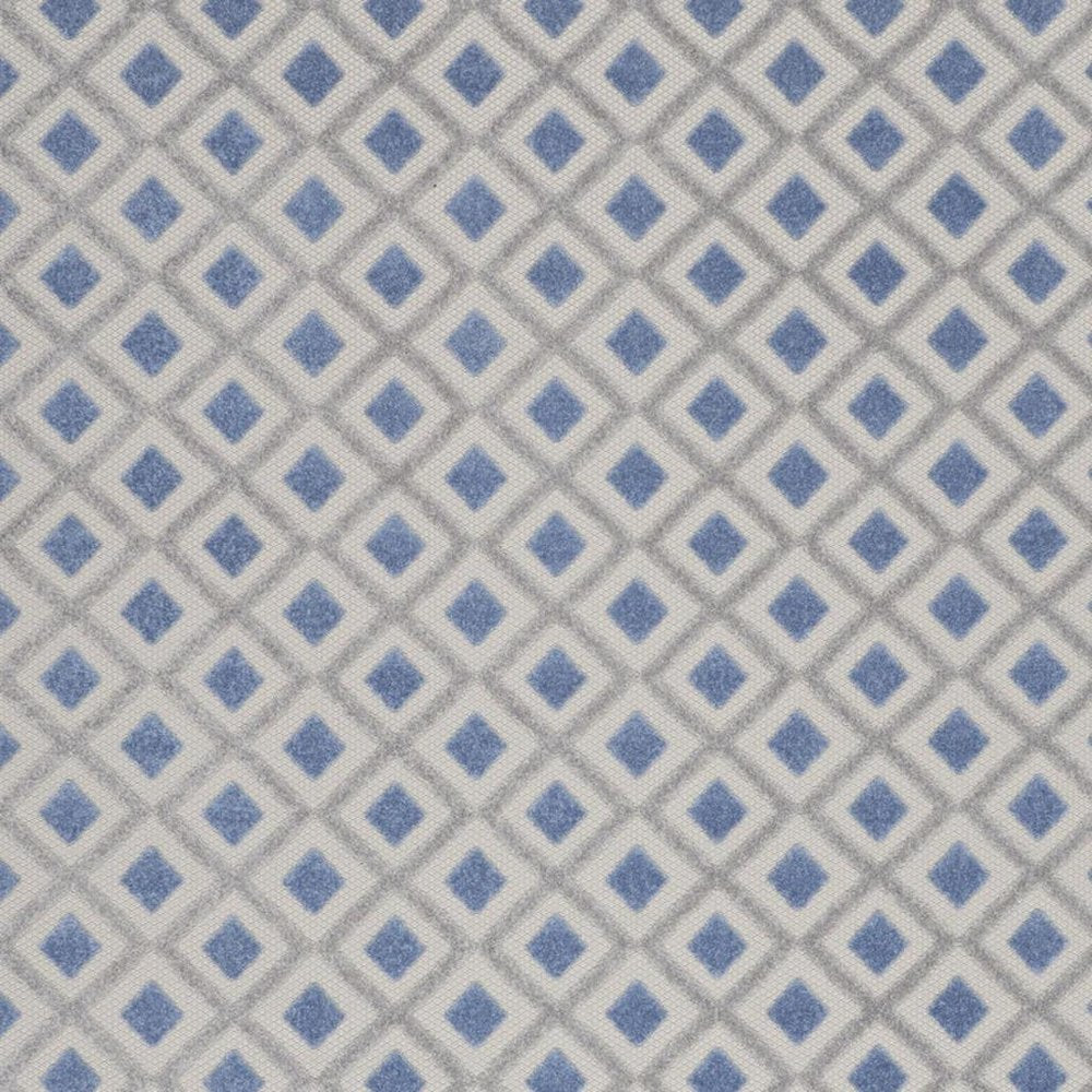 10' X 13' Blue And Gray Indoor Outdoor Area Rug HomeRoots