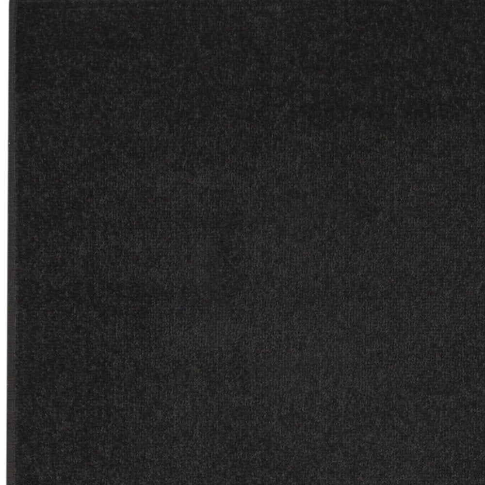 6' Black Indoor Outdoor Runner Rug — view 3