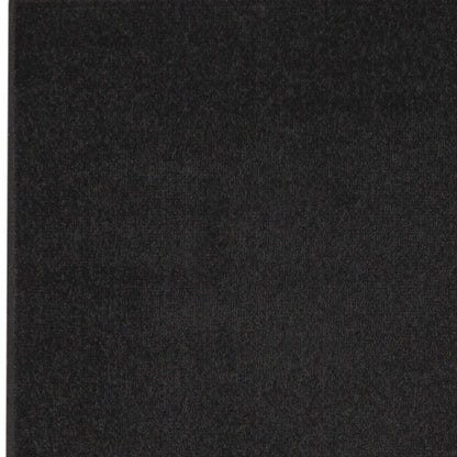 6' Black Indoor Outdoor Runner Rug HomeRoots