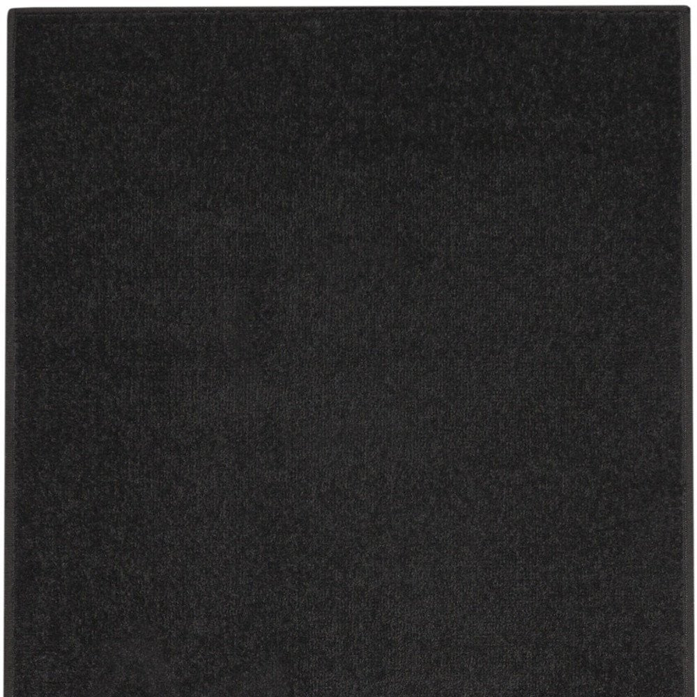 10' Black Indoor Outdoor Runner Rug — view 1