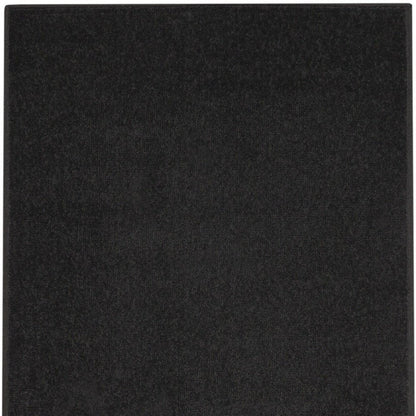 8' Black Indoor Outdoor Runner Rug
